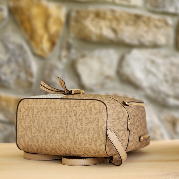 Michael Kors Rhea Color Block Logo MD Backpack - Picture 4 of 9